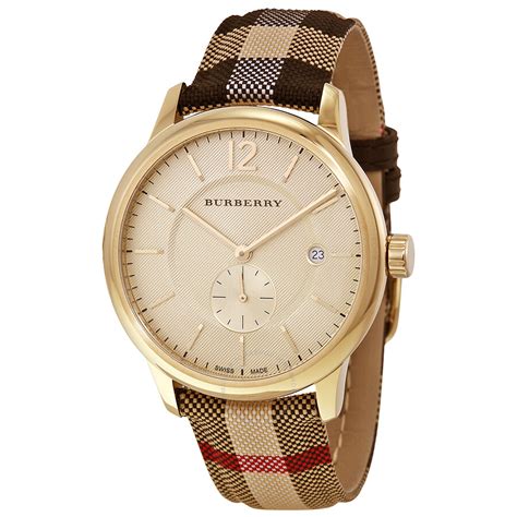 Burberry Honey Dial Honey Check Fabric